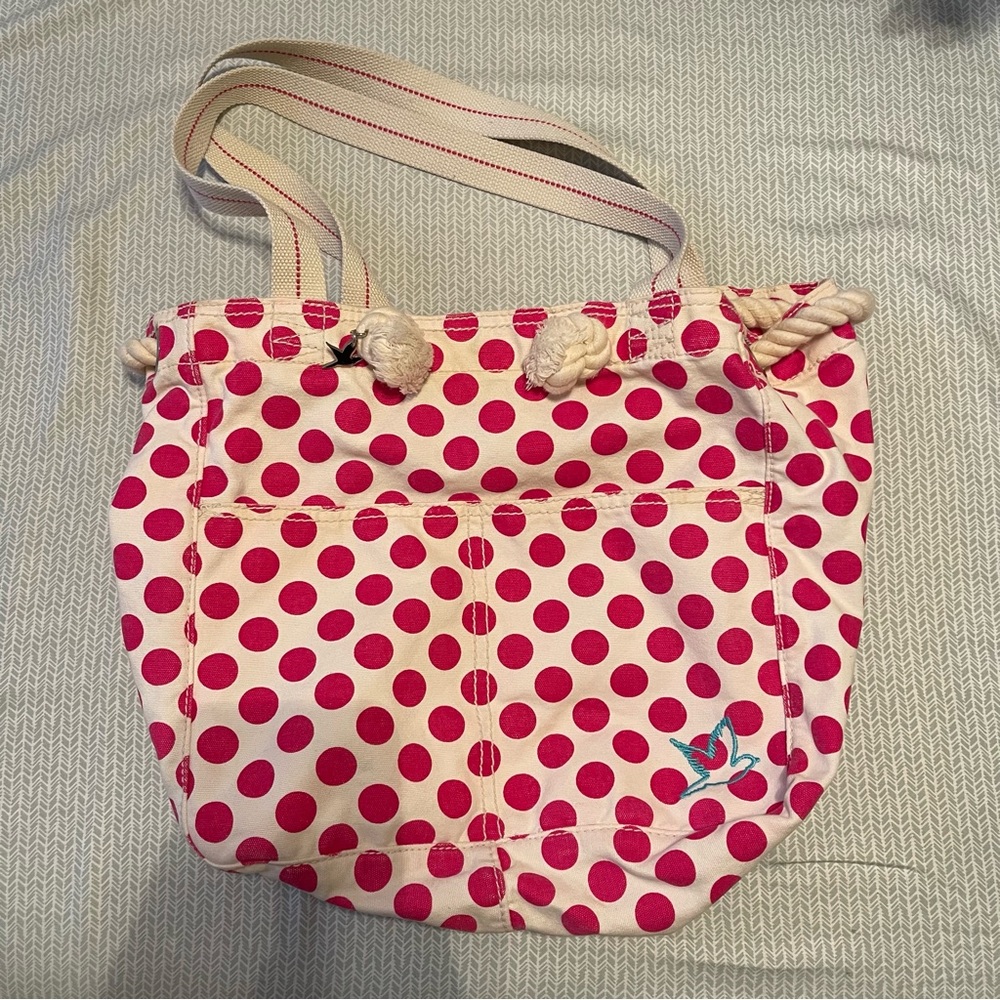 Aerie Polka Dot Canvas Bag